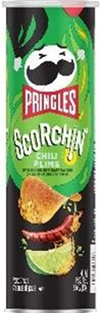 PRINGLES (GRANDE )SCORCHIN  HOT CREMA ACIDA CEBOLLA158GRS*14UNDS _0