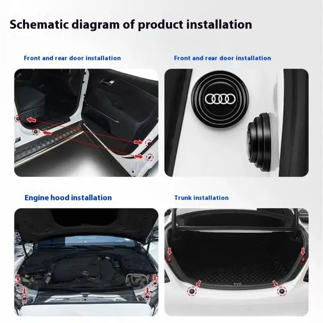 Tampons amortisseurs en silicone pour portière de voiture_5