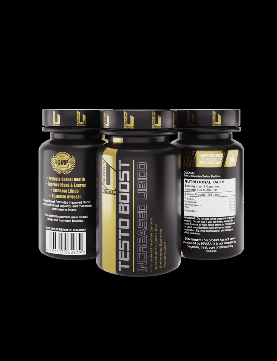 Healthy U Nutrition Testo Booster 2650mg