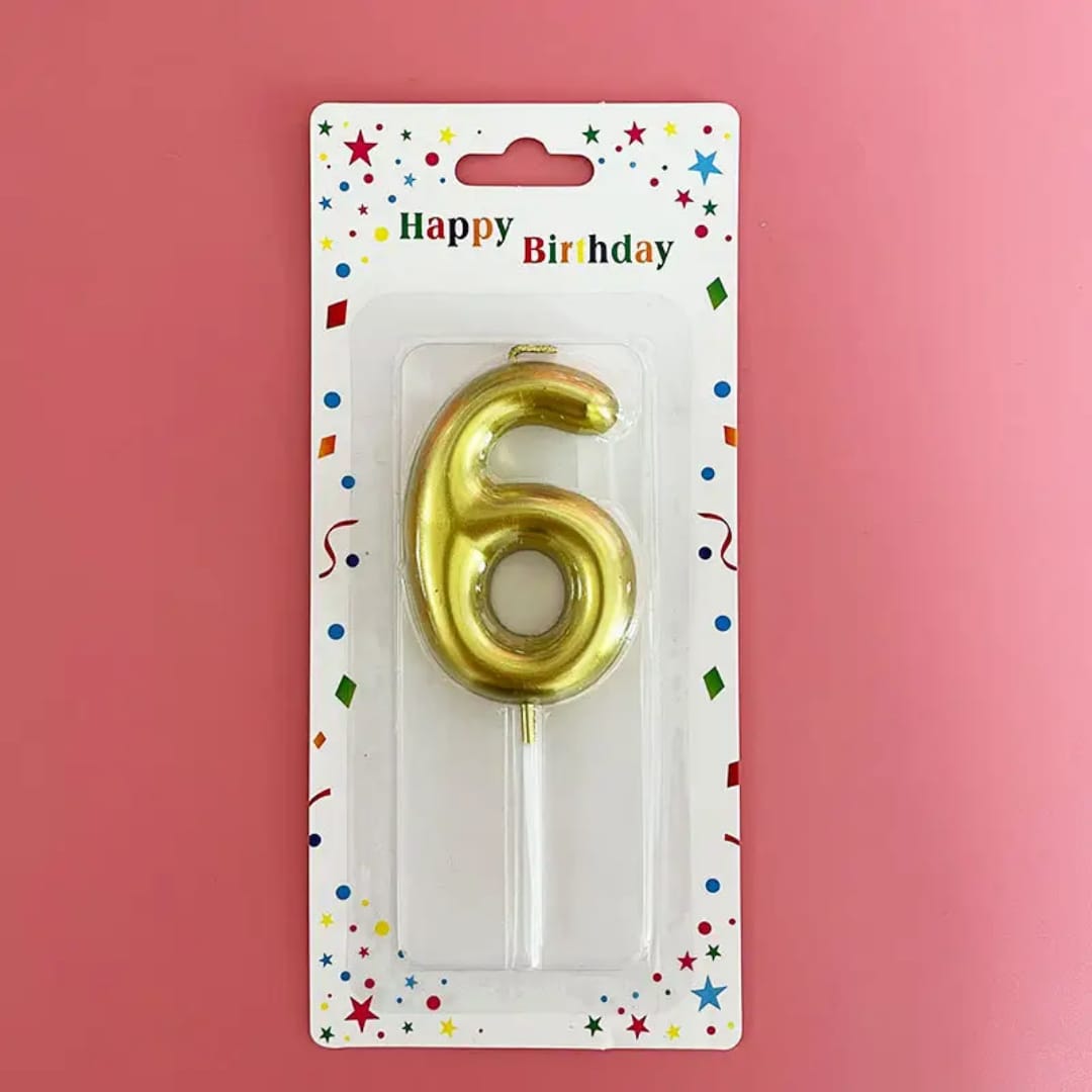 Velas Numericas Happy Birthday Douradas_1