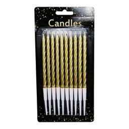 Velas De A niversario 10pcs Coloridas