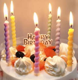 Velas de Aniversario De 6Pcs 