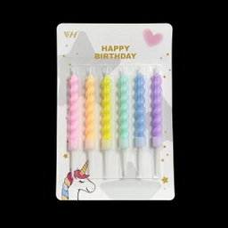 Velas de Aniversario De 6Pcs 