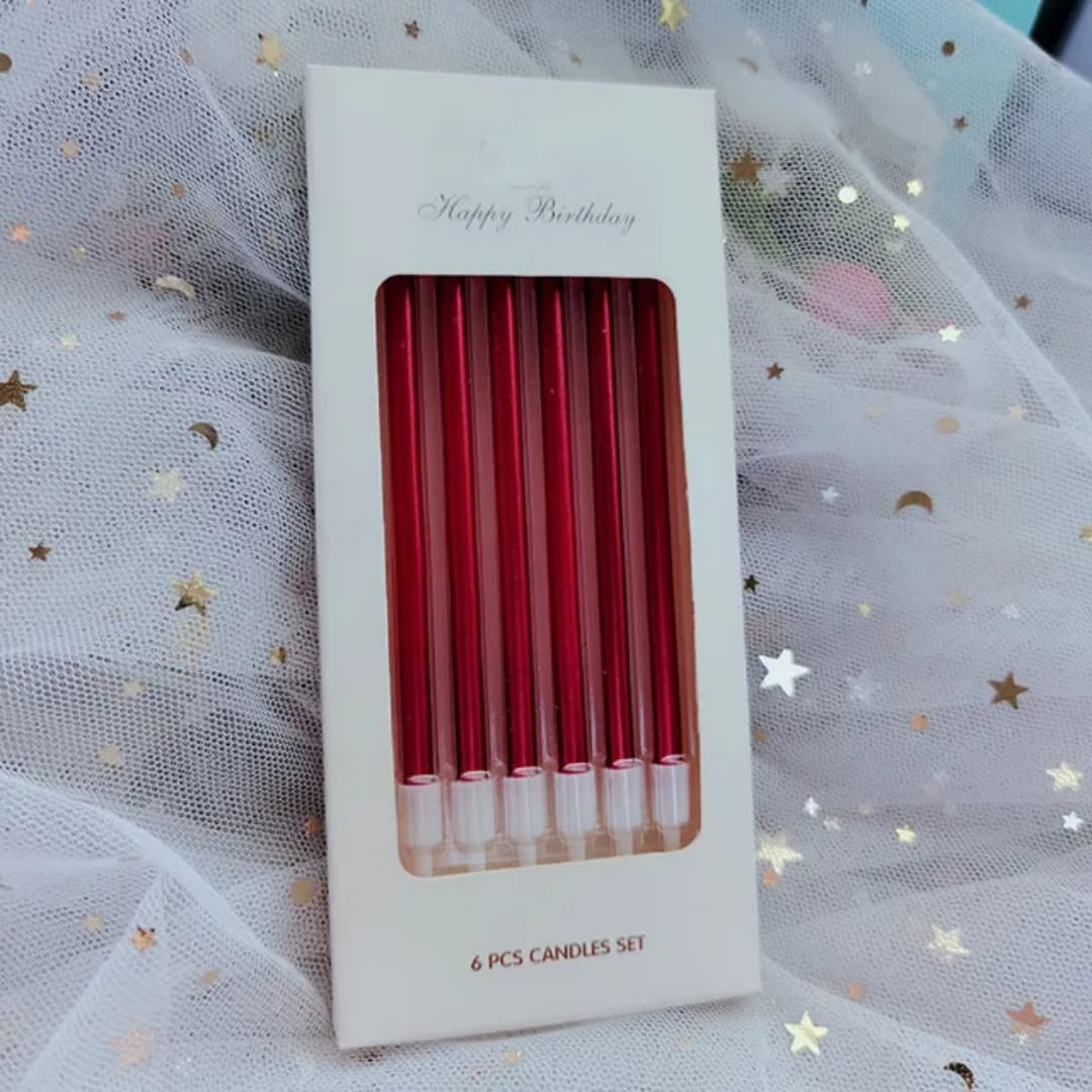Velas de Aniversario De 6Pcs _3