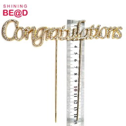 Topper Ferro com Diamentes "Congratulations" 
