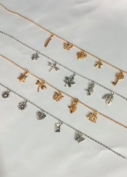 Charm necklaces by The Charm Lab