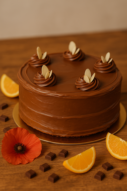 Torta Keto de Naranja con Amapola