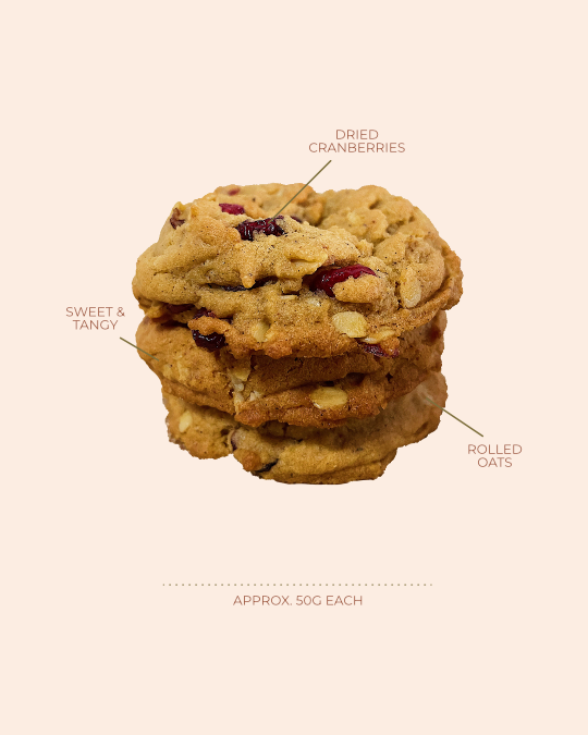 Brown Buttered Miso Oatmeal Cranberry