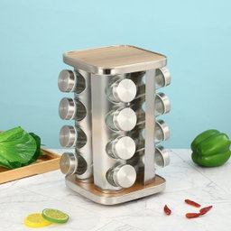 360 ROTATION SPICE JAR RACK