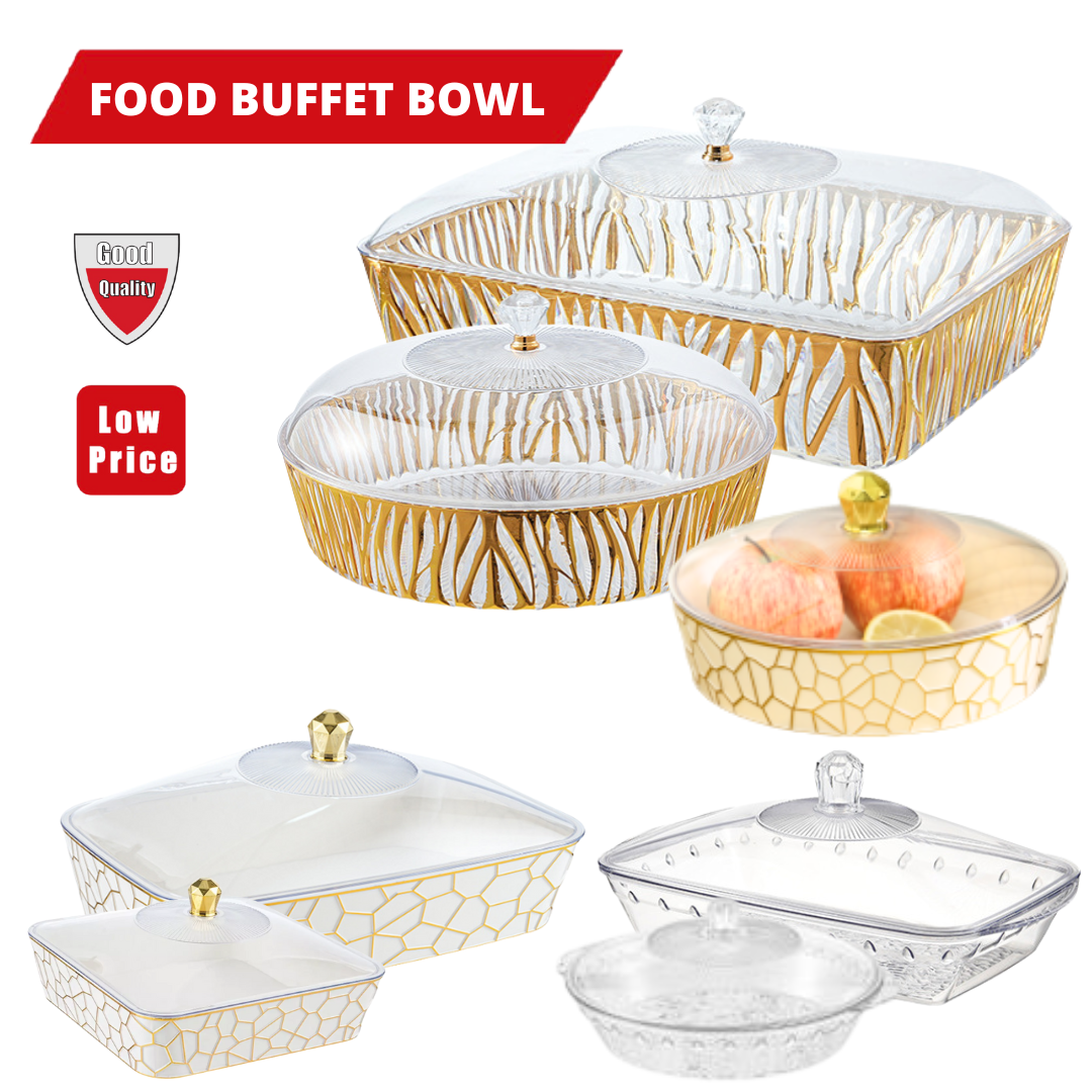 PET FOOD BUFFET SERVING TRAY BOWL_0