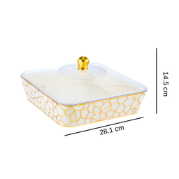 PET FOOD BUFFET SERVING TRAY BOWL