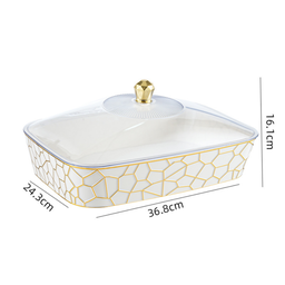 PET FOOD BUFFET SERVING TRAY BOWL