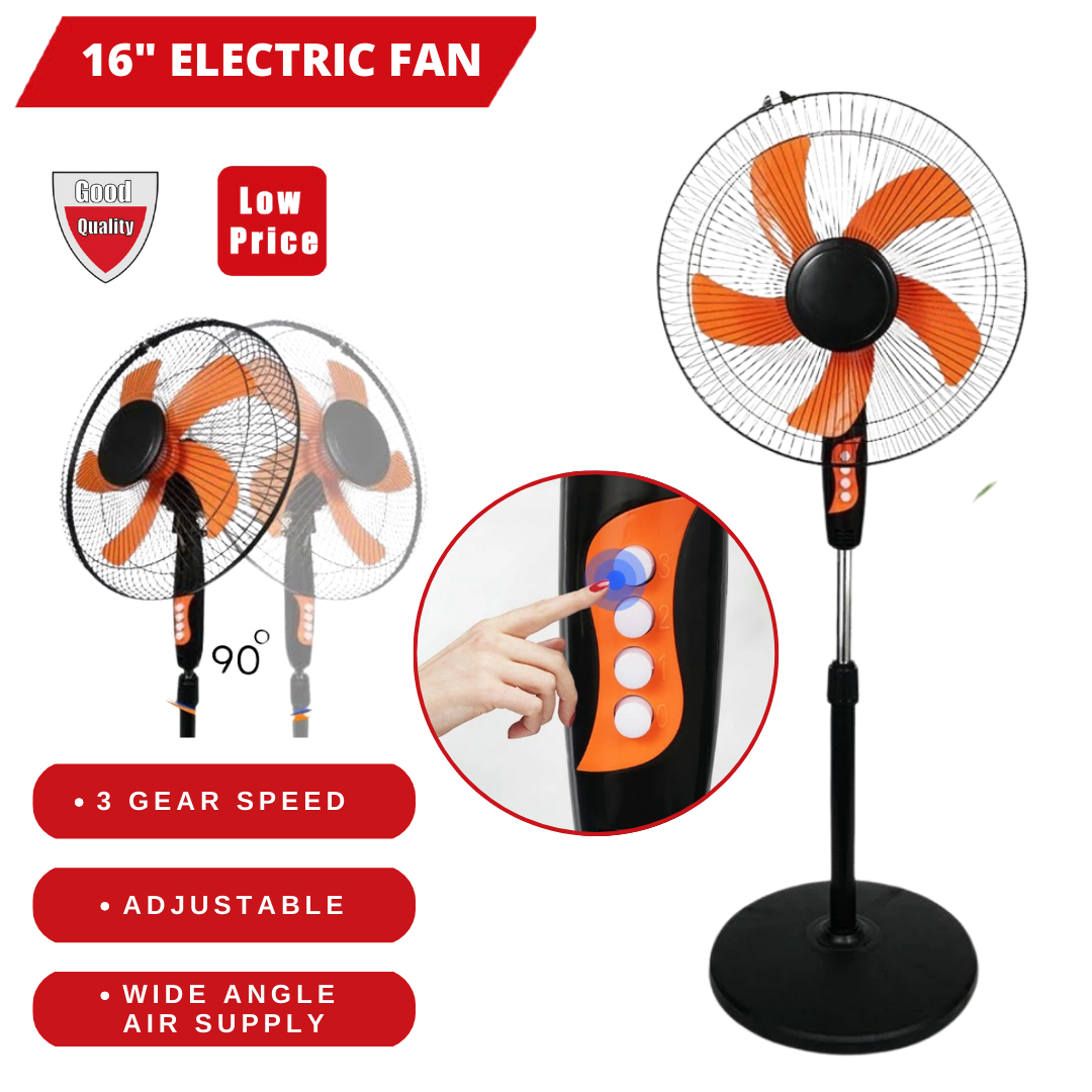 16 INCH DELUXE FLOOR ELECTRIC FAN (KIPAS)