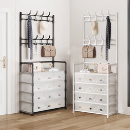 DUSTCOVER CLOTH HANGER SHOE RACK
