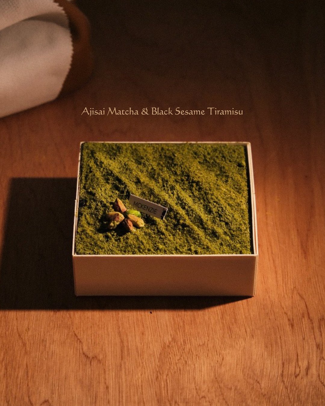 Ajisai Matcha & Black Sesame Tiramisu 抹茶黑芝麻苔藓盒子