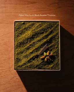 Ajisai Matcha & Black Sesame Tiramisu 抹茶黑芝麻苔藓盒子