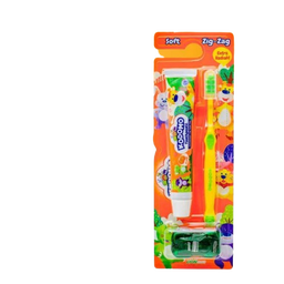 Kodomo Past Orange & Soft Zig Zag Brush