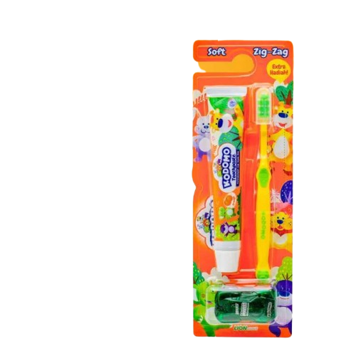 Kodomo Past Orange & Soft Zig Zag Brush