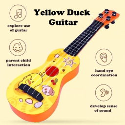 DUCK SMALL GUITAR MUSIC TOY - YELLOW DUCK