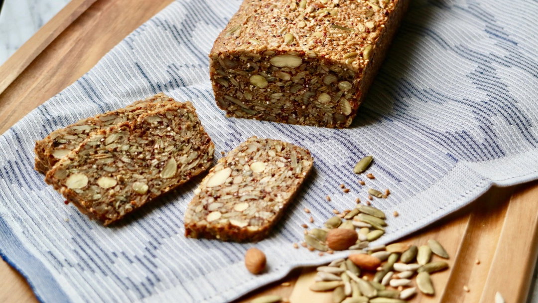 Nordic stone age bread (Gluten-free, Paleo)