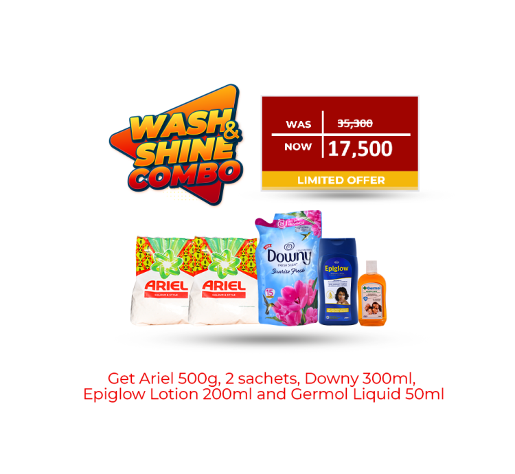Wash and Shine Ariel, Downy Combo
