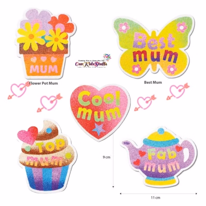 DIY Mother's Day Sand Art Deco Magnet Boards