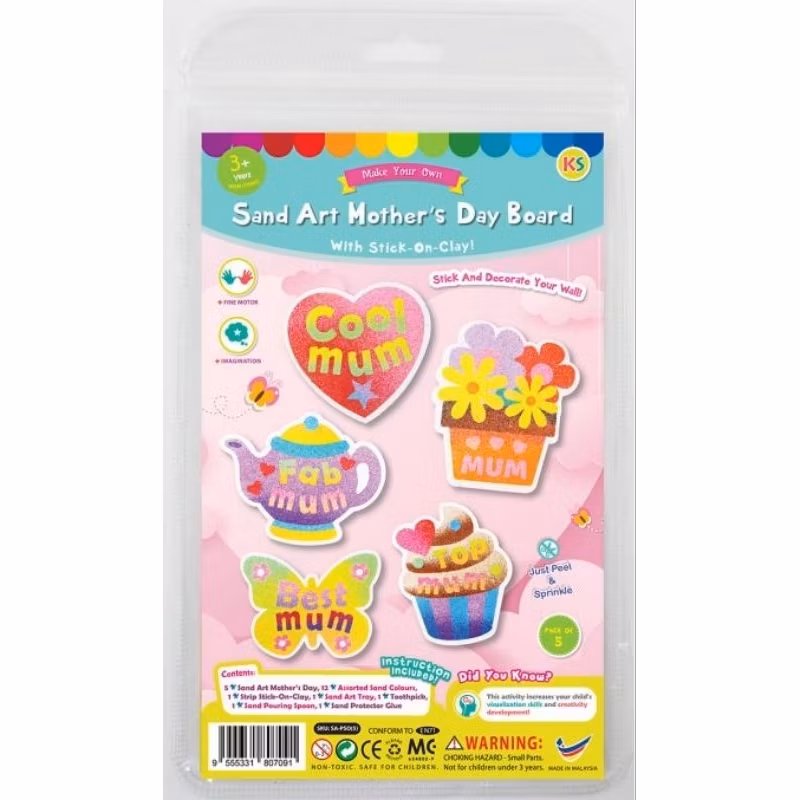DIY Mother's Day Sand Art Deco Magnet Boards_3