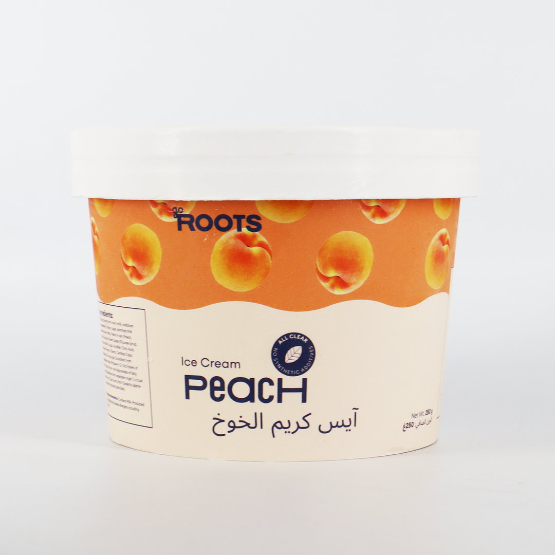 Roots Peach Ice Cream 250ml