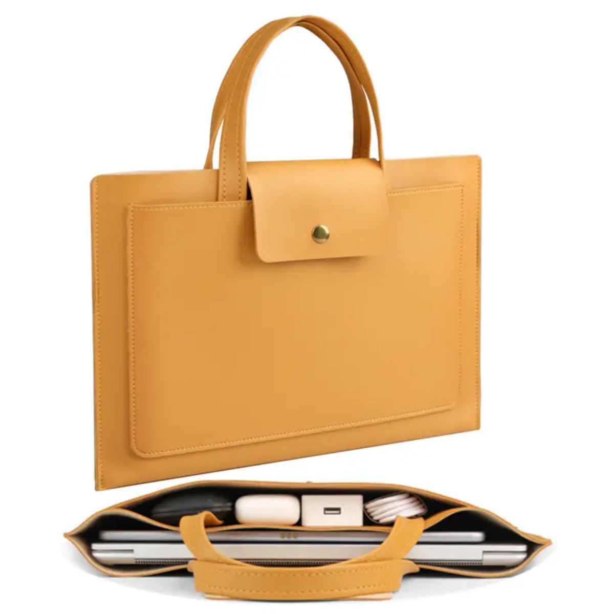 Luxury Leather Briefcase 14"_0