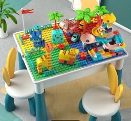 DIY Multi-function learning desk / Building blocks table / Play in the sand / Fishing pool table