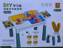 DIY Multi-function learning desk / Building blocks table / Play in the sand / Fishing pool table
