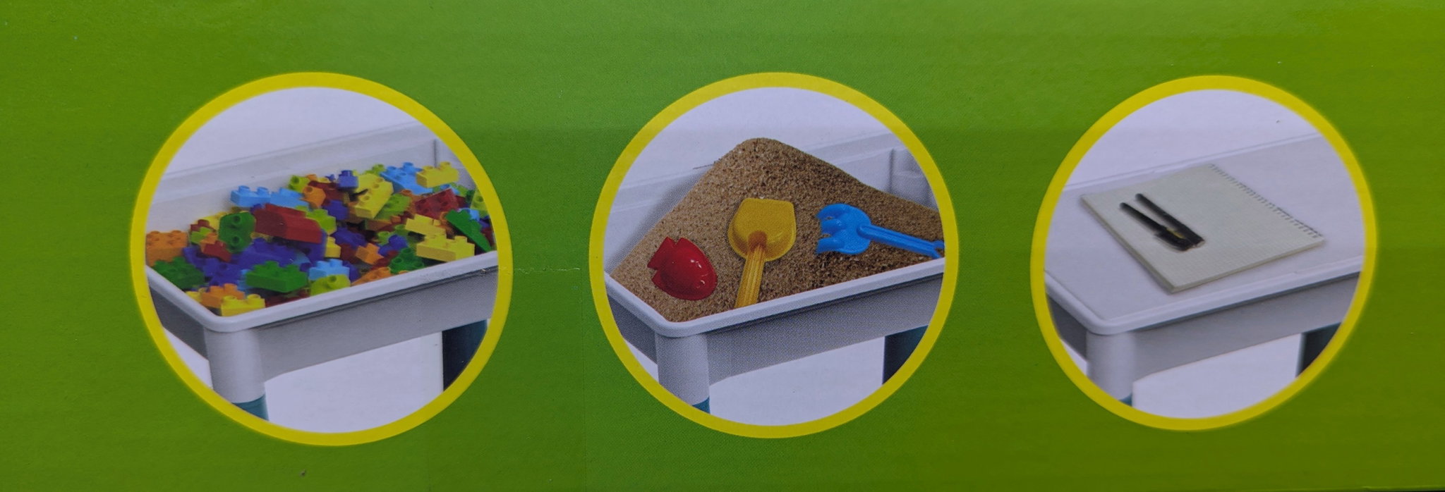 DIY Multi-function learning desk / Building blocks table / Play in the sand / Fishing pool table_3