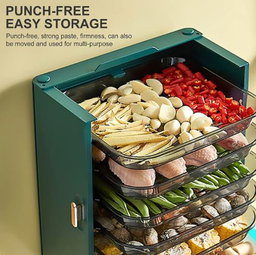 FOLDABLE 6 LAYER FOOD TRAY