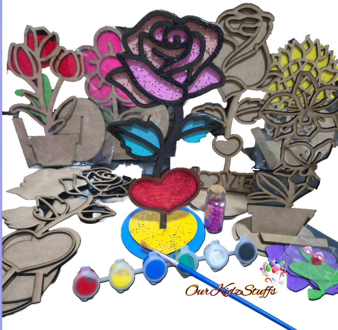 Mother's Day DIY Flower Deco Board Painting