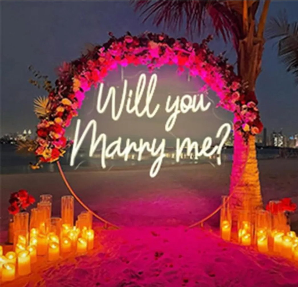 Will You Marry Me Neon Sign