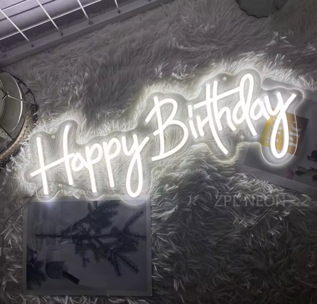 Happy Birthday Neon Sign