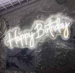 Happy Birthday Neon Sign