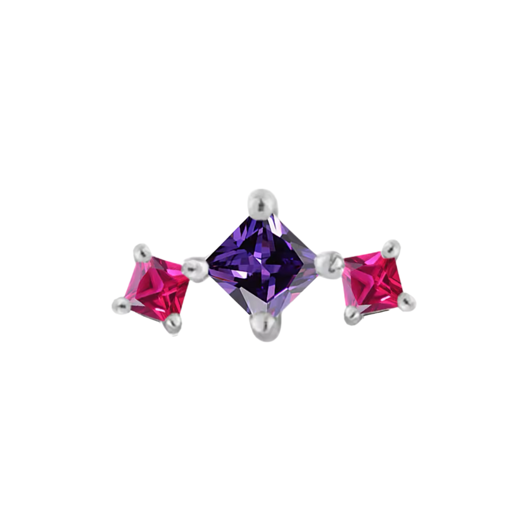 Labret cluster rosa