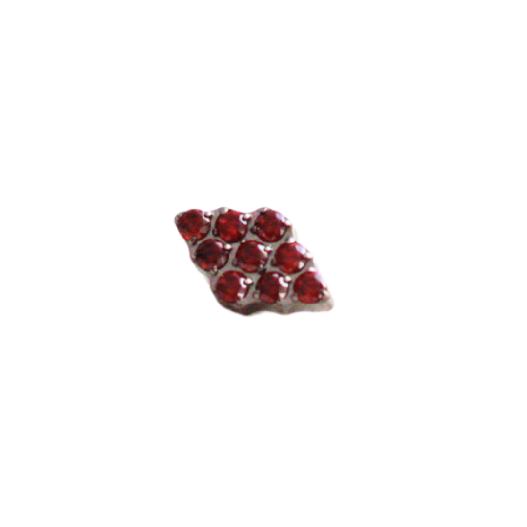 Labret rombo rojo_0