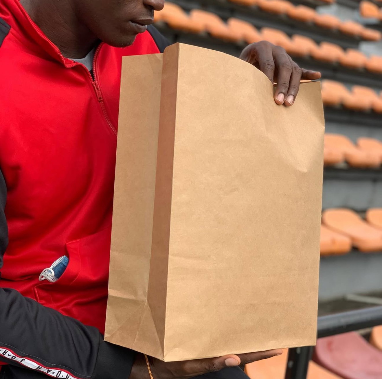 KRAFT DELIVERY TAKEOUT BAGS - 13” x 9” x 5.5” - BROWN - (WITHOUT HANDLES) _6