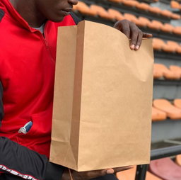 KRAFT DELIVERY TAKEOUT BAGS - 13” x 9” x 5.5” - BROWN - (WITHOUT HANDLES) 