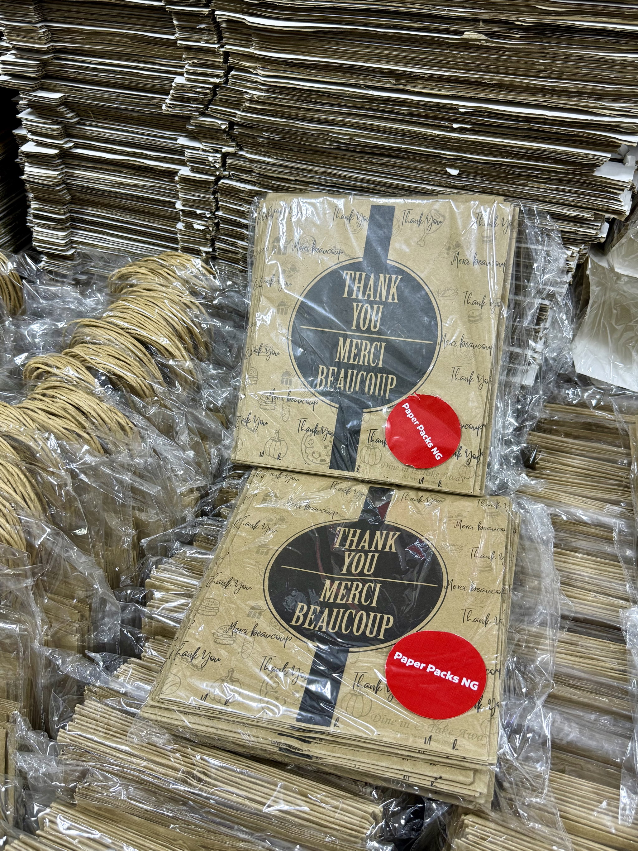 “THANK YOU” KRAFT DELIVERY TAKEOUT BAGS - 2 SIZES/RETAIL_3