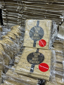 “THANK YOU” KRAFT DELIVERY TAKEOUT BAGS - 2 SIZES/RETAIL