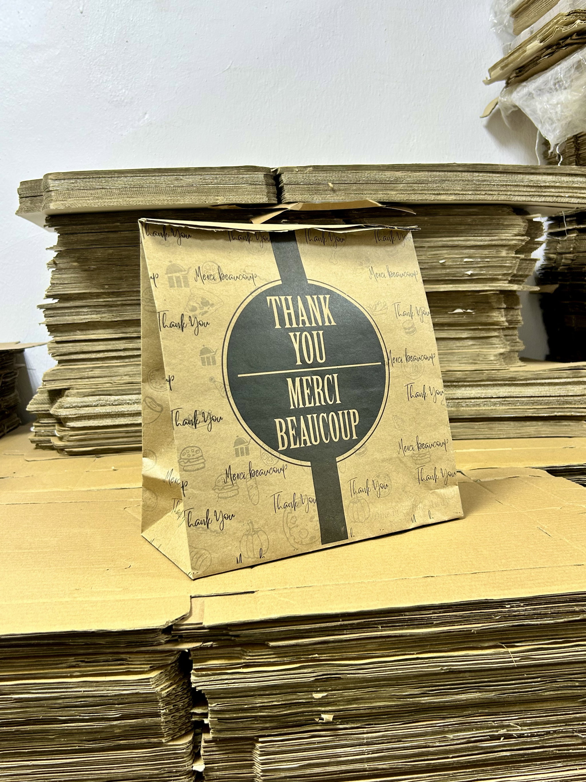 “THANK YOU” KRAFT DELIVERY TAKEOUT BAGS - 2 SIZES/RETAIL_4