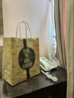 “THANK YOU” KRAFT DELIVERY CARRIER BAGS - 2 SIZES/RETAIL ( WITH HANDLES) 