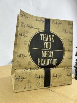 “THANK YOU” KRAFT DELIVERY TAKEOUT BAGS - 2 SIZES/RETAIL