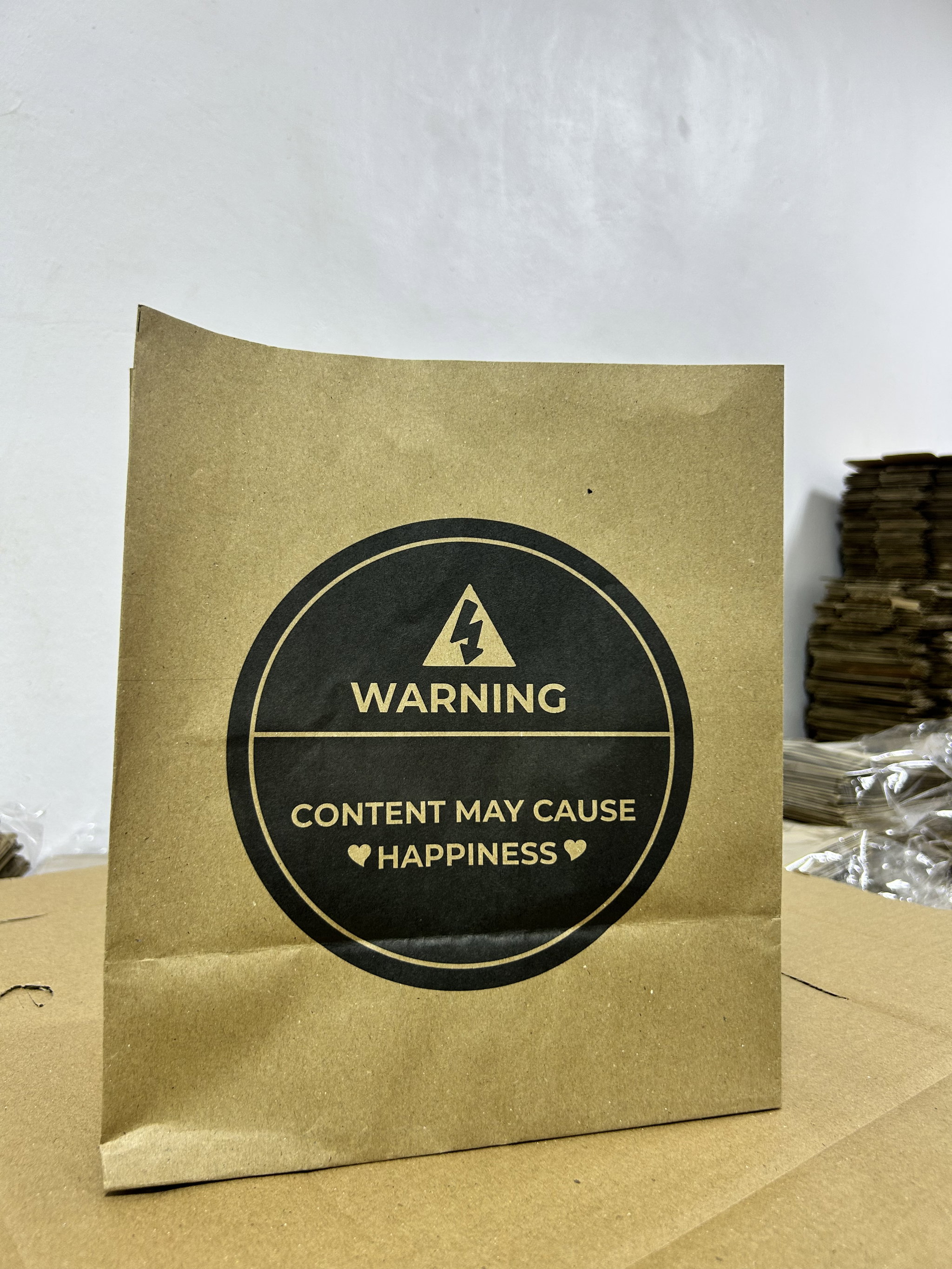 “WARNING”  DELIVERY TAKEOUT BAGS - 2 SIZES/RETAIL_1