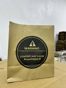 “WARNING”  DELIVERY TAKEOUT BAGS - 2 SIZES/RETAIL