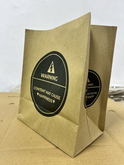 “WARNING”  DELIVERY TAKEOUT BAGS - 2 SIZES/RETAIL