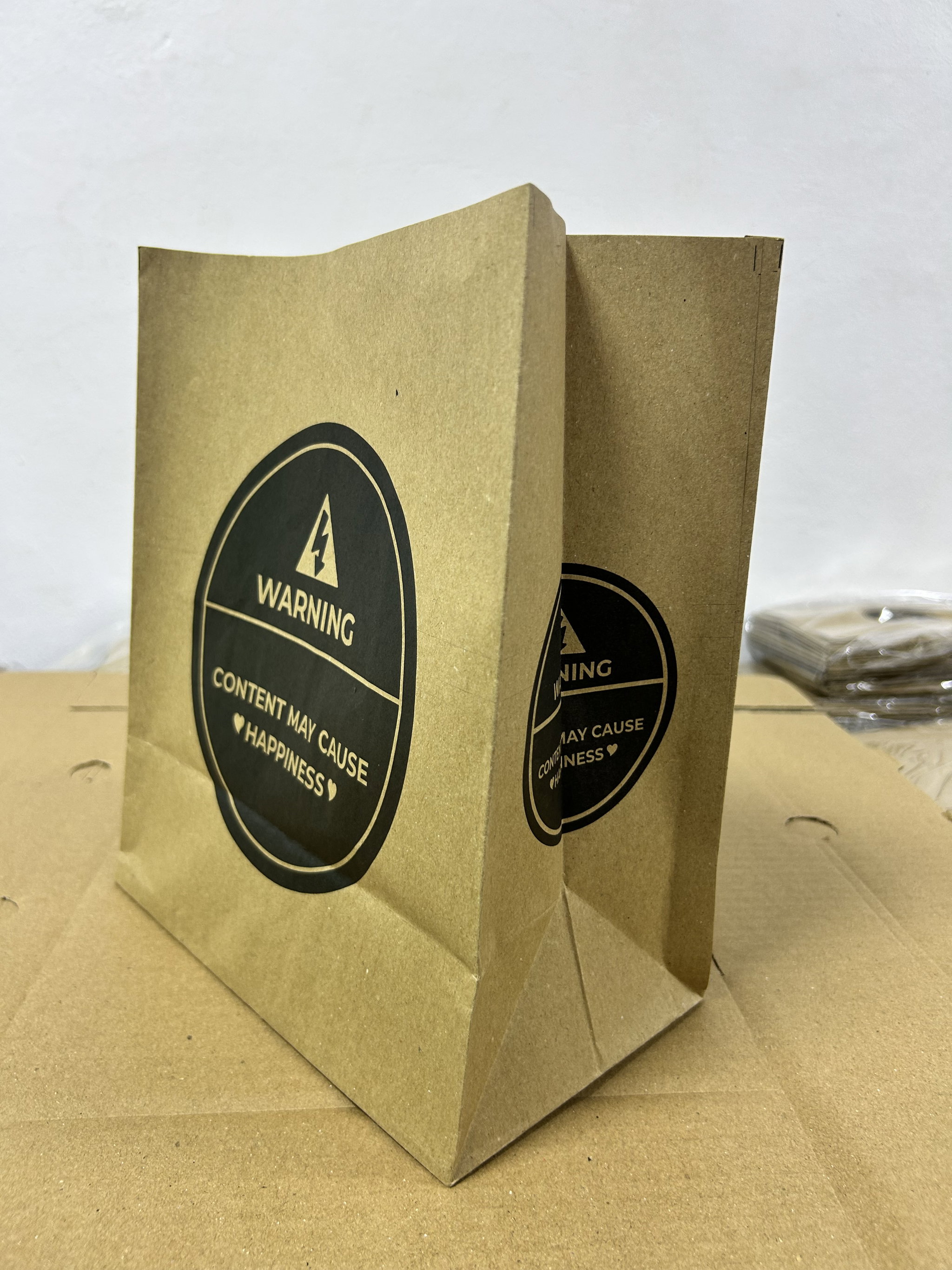 “WARNING”  DELIVERY TAKEOUT BAGS - 2 SIZES/RETAIL_3